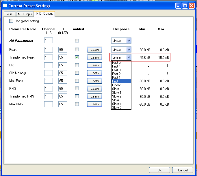 Step 16 - Tweak the DPMP MIDI output response